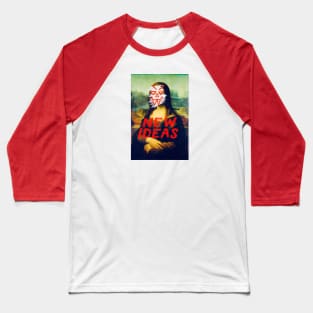 Mona Lisa Ghoul Baseball T-Shirt